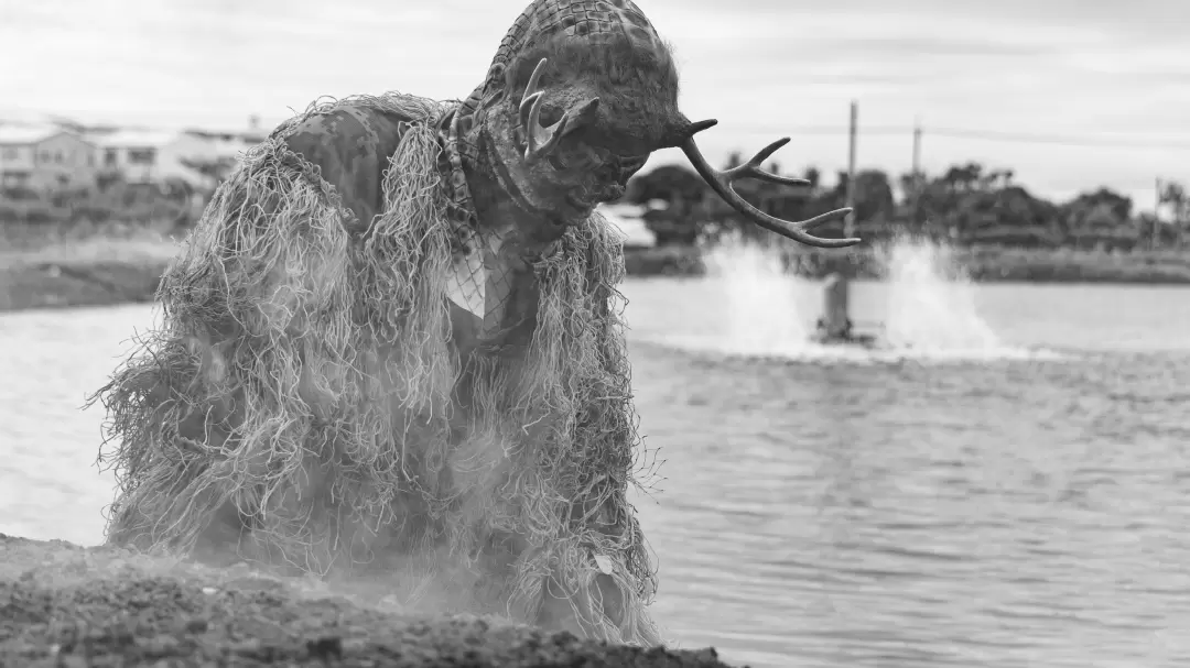 Creature Emerging from the Fish Pond-Image